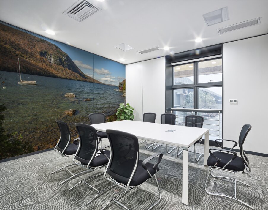 Autumn Galore at Lake Willoughby Wall Printing