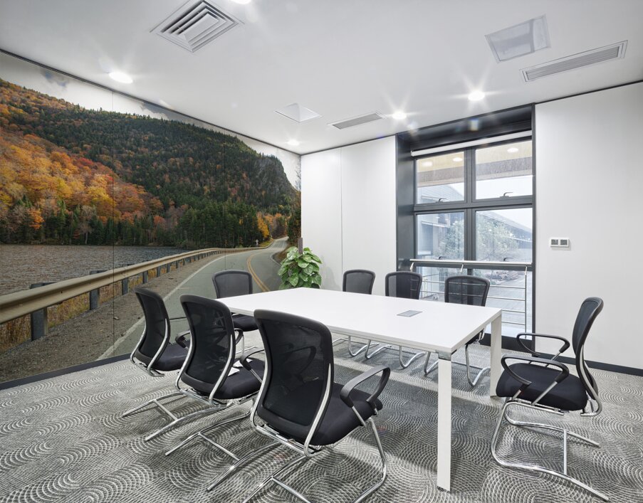 Dixville Autumn Scenic Road Wall Printing