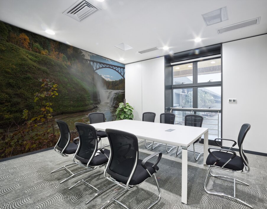 Autumn Wonderland at Upper Falls Wall Printing