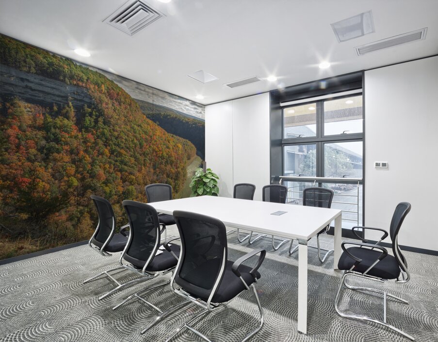 Archery Field Overlook in Autumn Glory Wall Printing