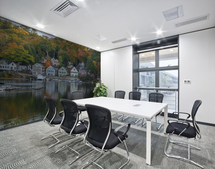 Alton Bay Autumn Reflections  Wall Printing