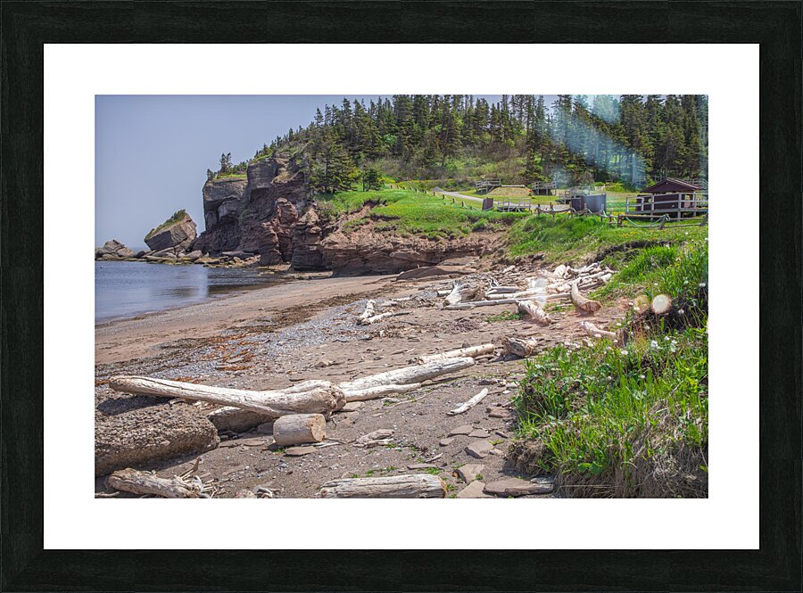 Indian Head rock and Cliffs Picture Frame print