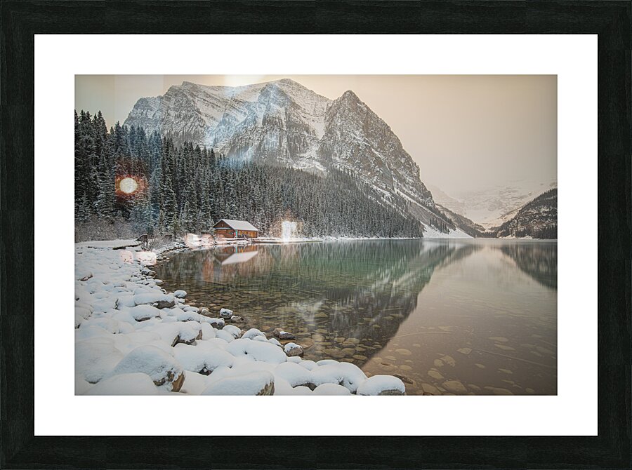 Lake Louise Winter Reflections Picture Frame print