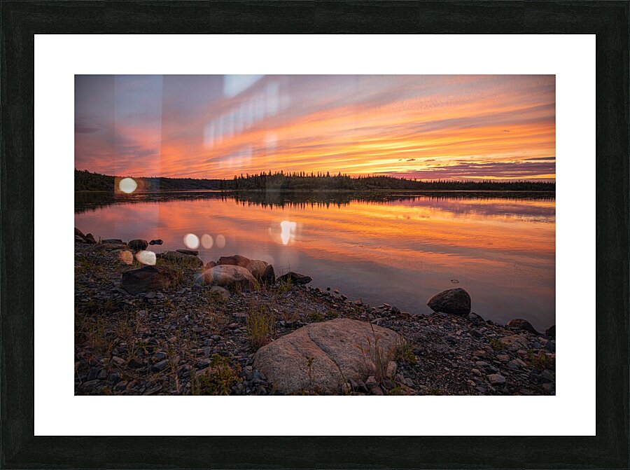 Magical Sunset at Prosperous Lake Picture Frame print