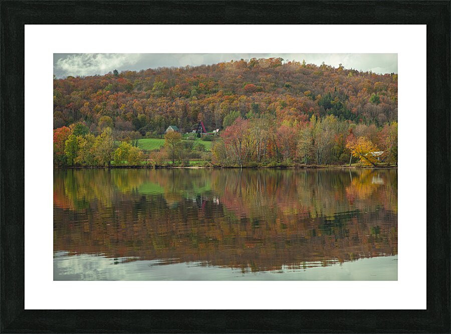 Pensioner Fall Reflections Picture Frame print
