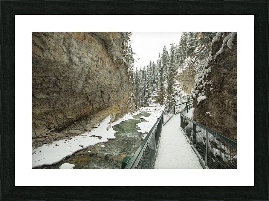 Johnston Canyon Winter Thaw Picture Frame print