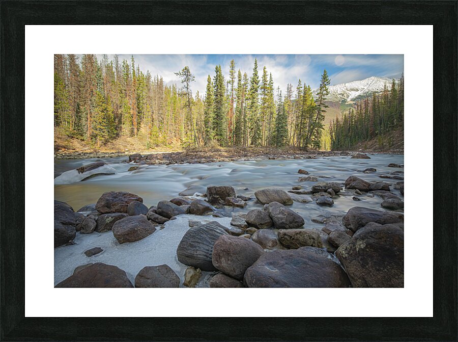 Sunwapta River Beauty Picture Frame print