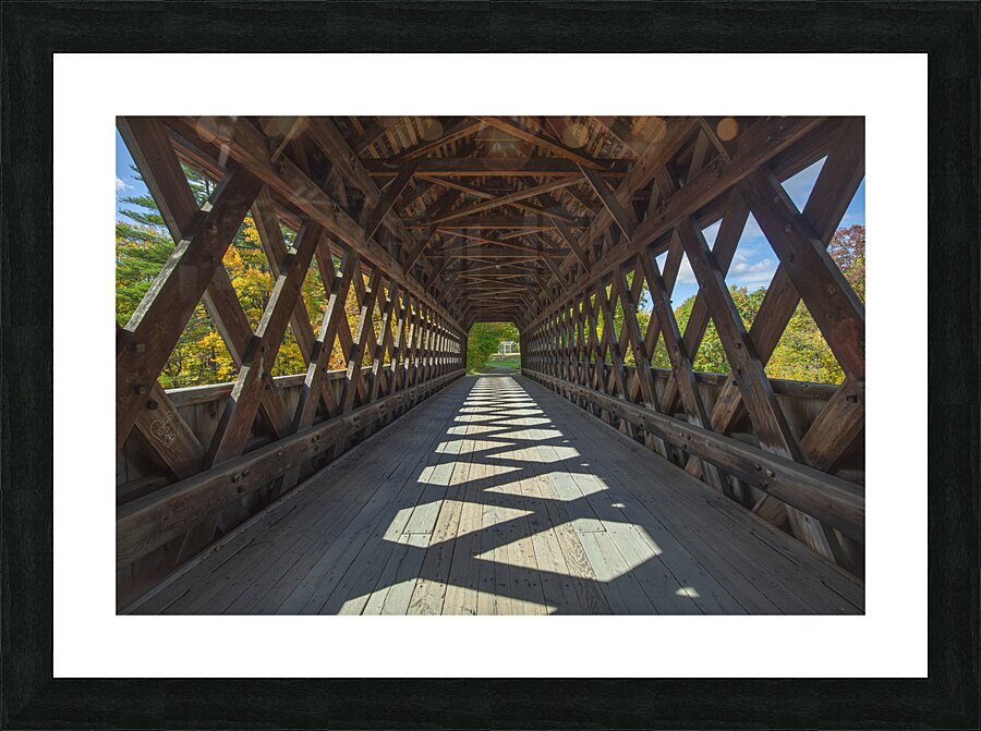 Within the Henniker Covered Bridge Picture Frame print