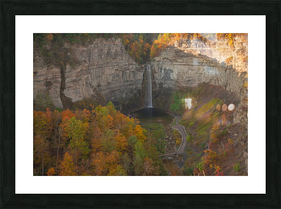 Taughannock Falls Autumn Overlook Picture Frame print