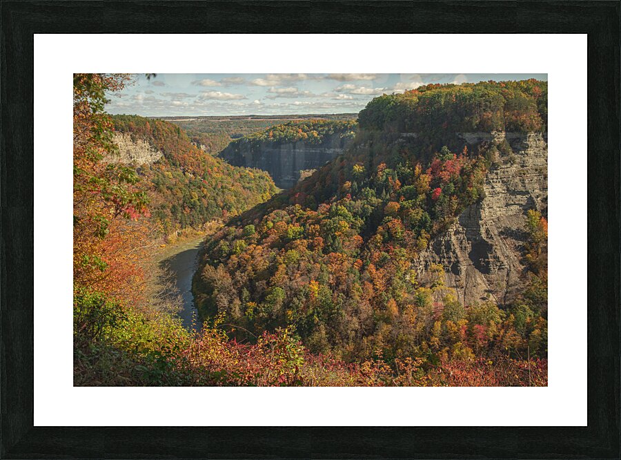 Archery Field Overlook in Autumn Picture Frame print