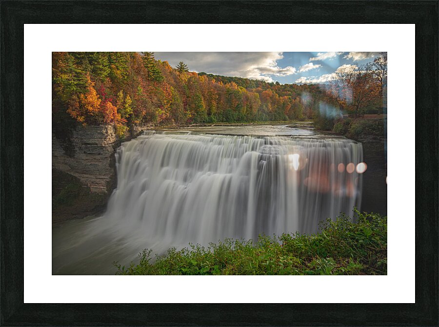 Middle falls Autumn Magic Picture Frame print