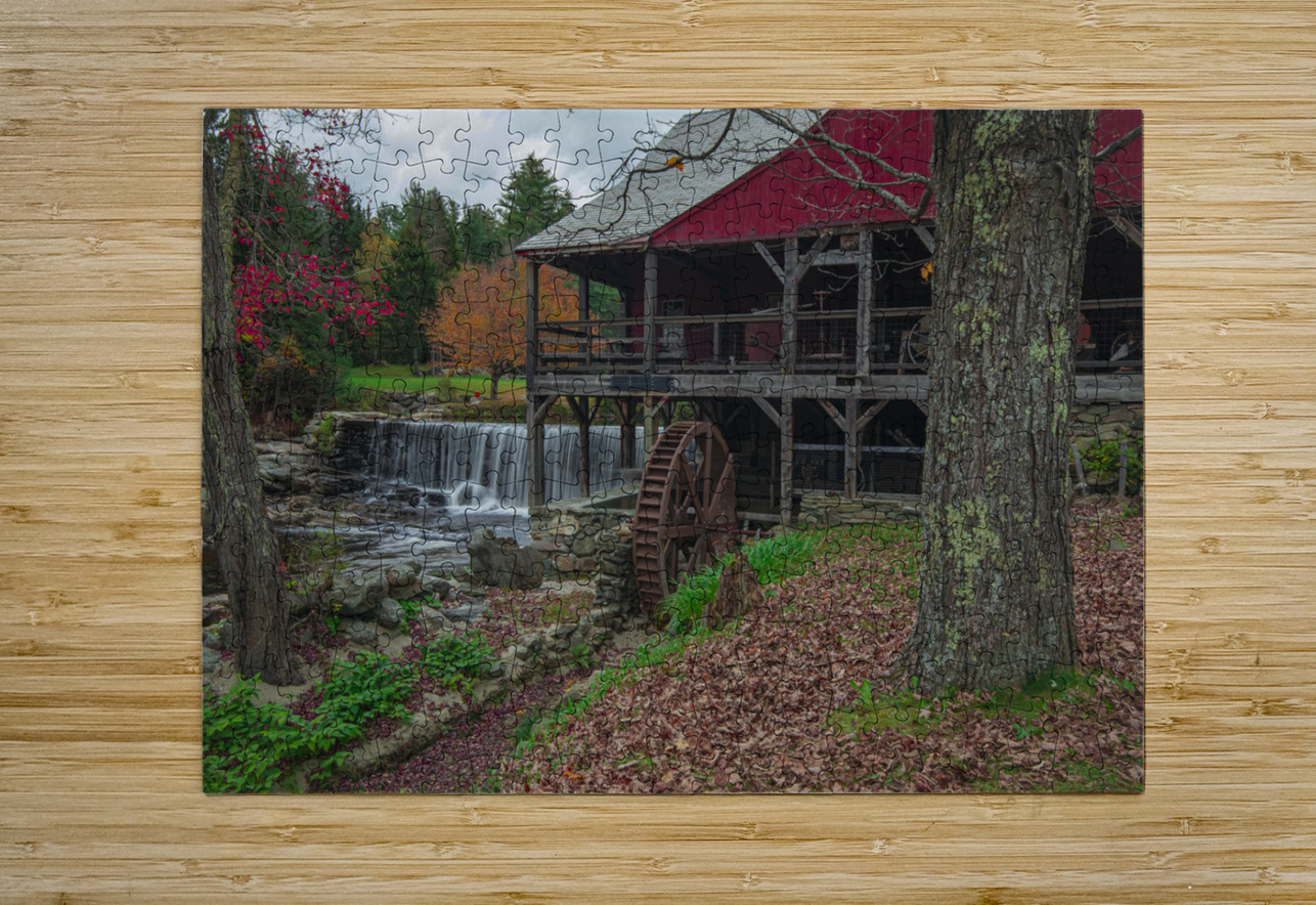 Late Autumn at Weston Grist Mill Daniel Pekar Photography Puzzle printing