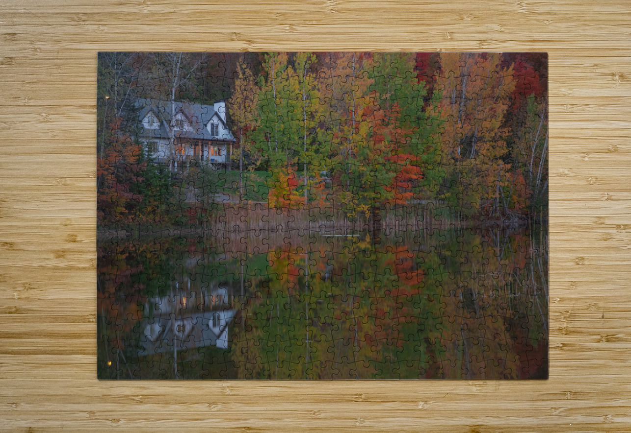 Parc Duquette Autumn Pond Reflection Daniel Pekar Photography Puzzle printing