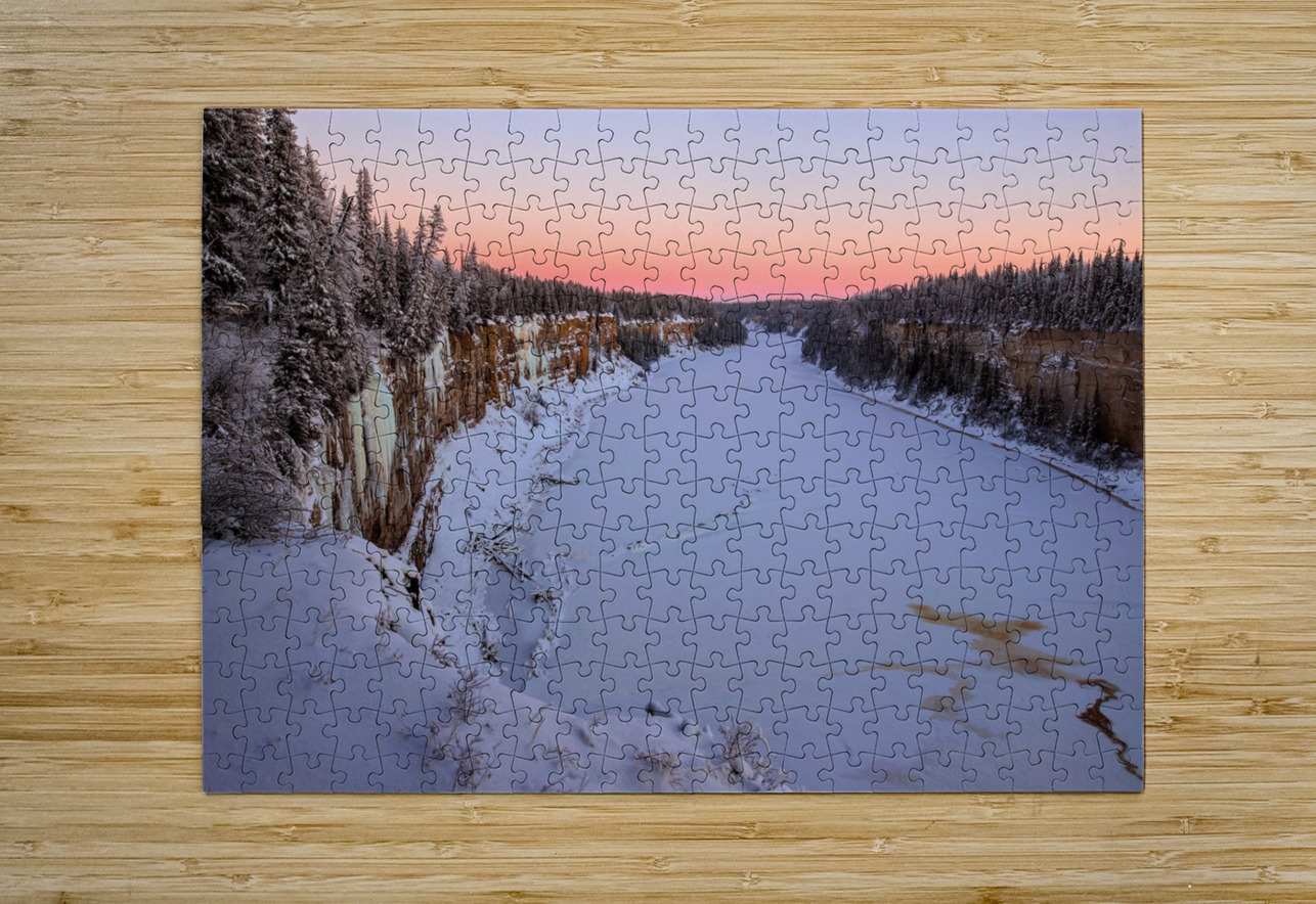 Cotton Candy Winter Gorge Daniel Pekar Photography Puzzle printing