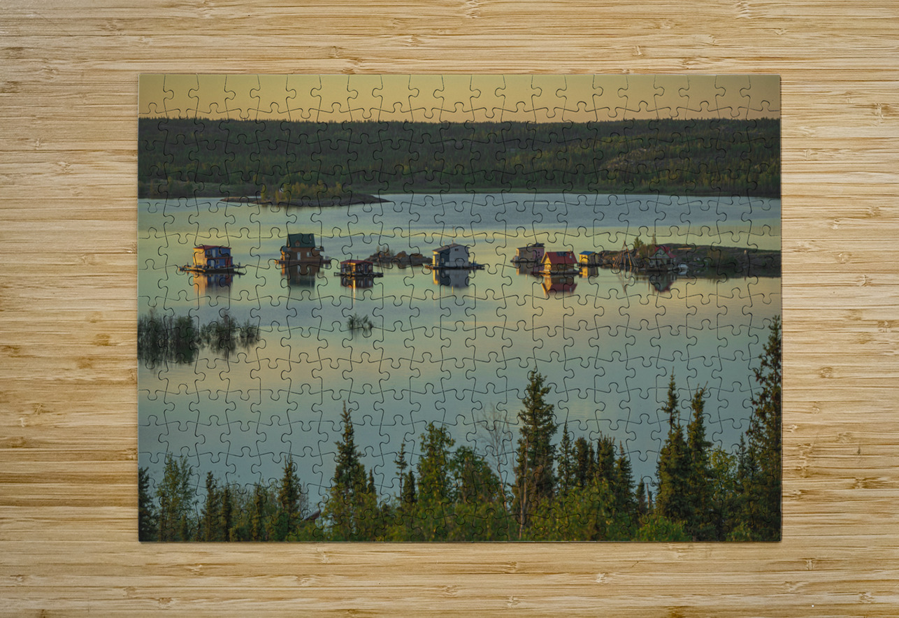 House boats Sunrise Daniel Pekar Photography Puzzle printing
