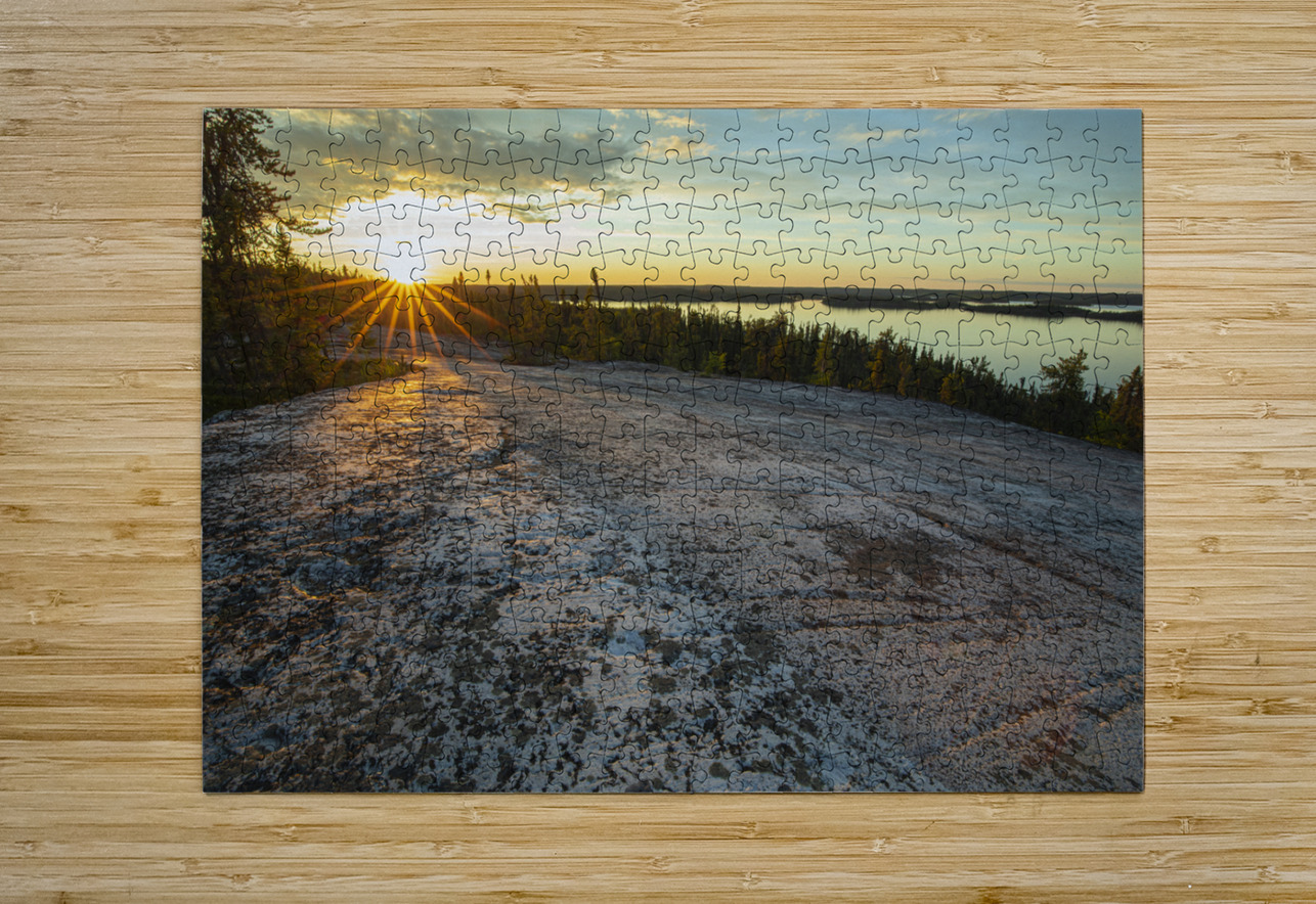 Sunburst above Prelude Lake Daniel Pekar Photography Puzzle printing