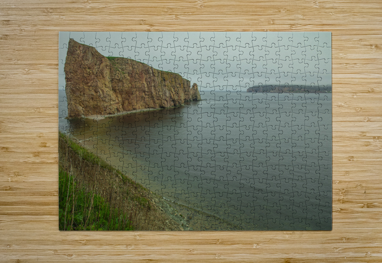 Foggy Seascape of Perce Rock Daniel Pekar Photography Puzzle printing