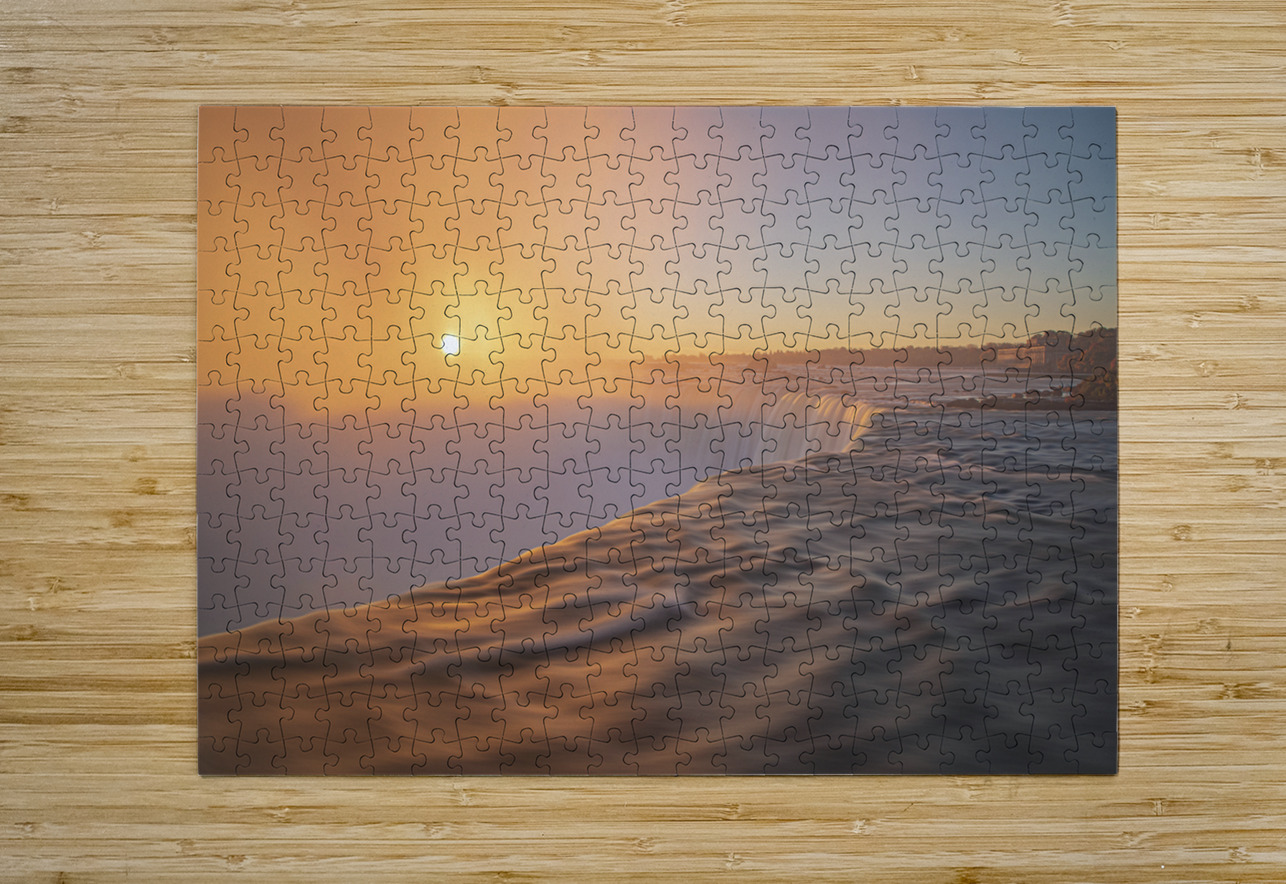 Horseshoe Falls majestic sunrise mist Daniel Pekar Photography Puzzle printing