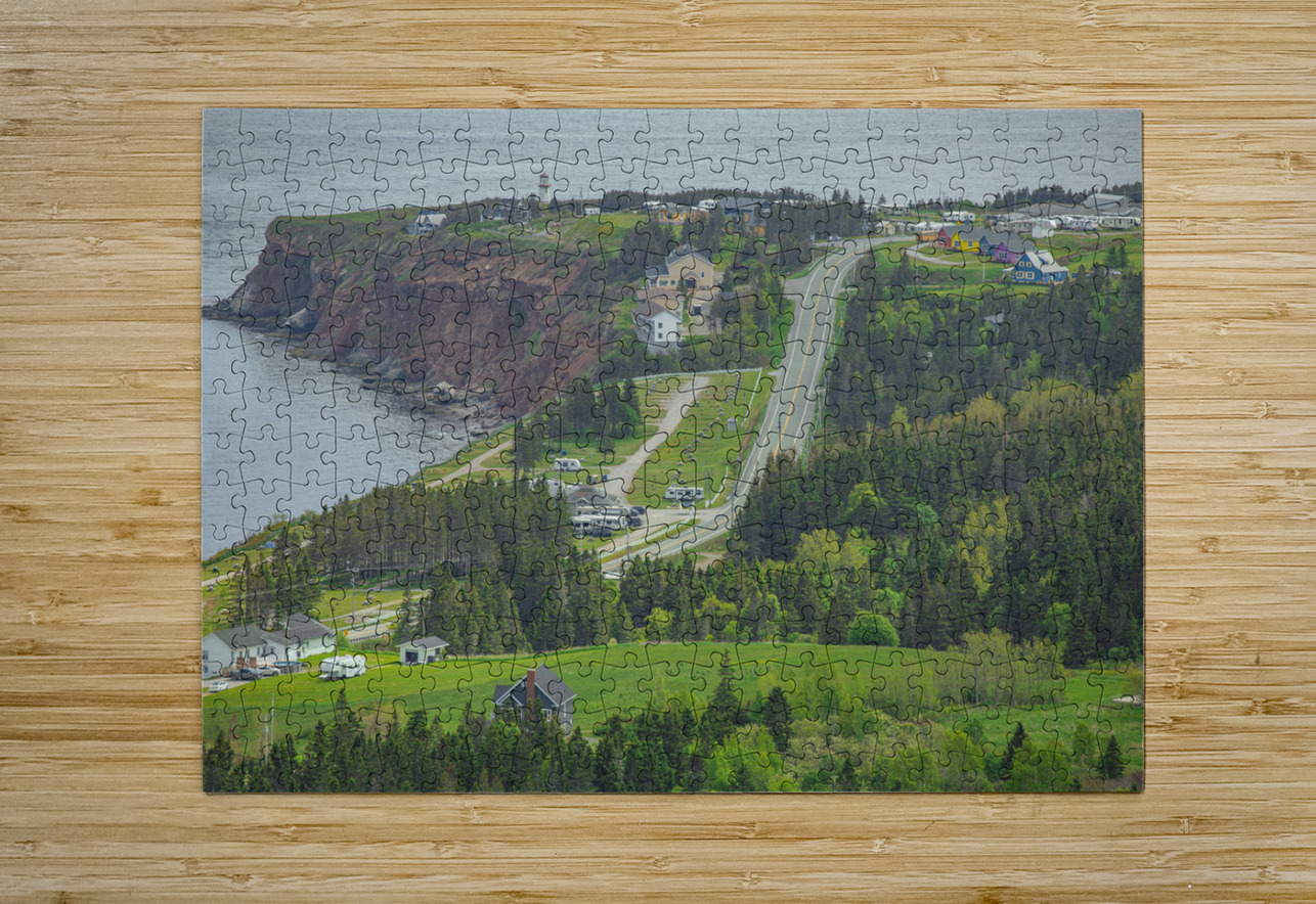 Scenic Overlook of Perce  2 Daniel Pekar Photography Puzzle printing