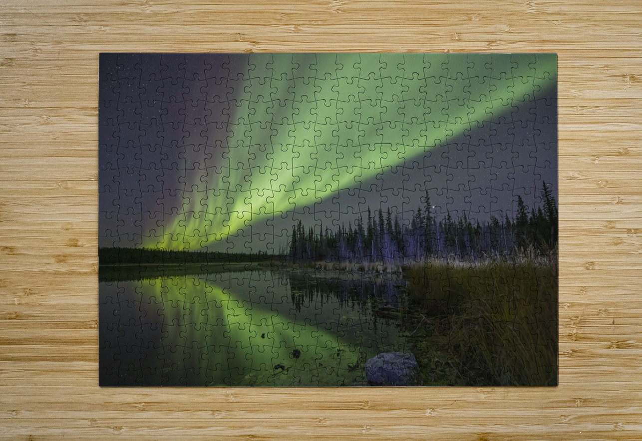 Aurora Pond Dance Daniel Pekar Photography Puzzle printing