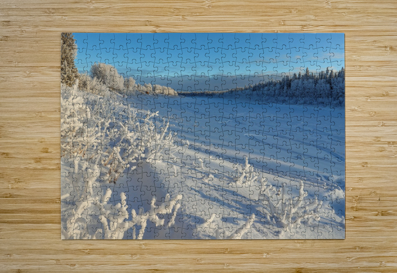 Frozen Hay River magic Daniel Pekar Photography Puzzle printing