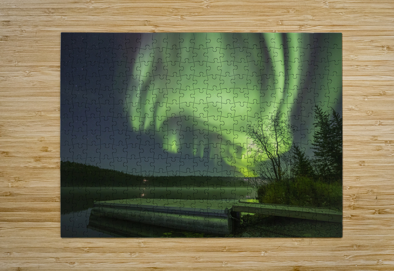 Madeline Lake Aurora Grandeur Daniel Pekar Photography Puzzle printing