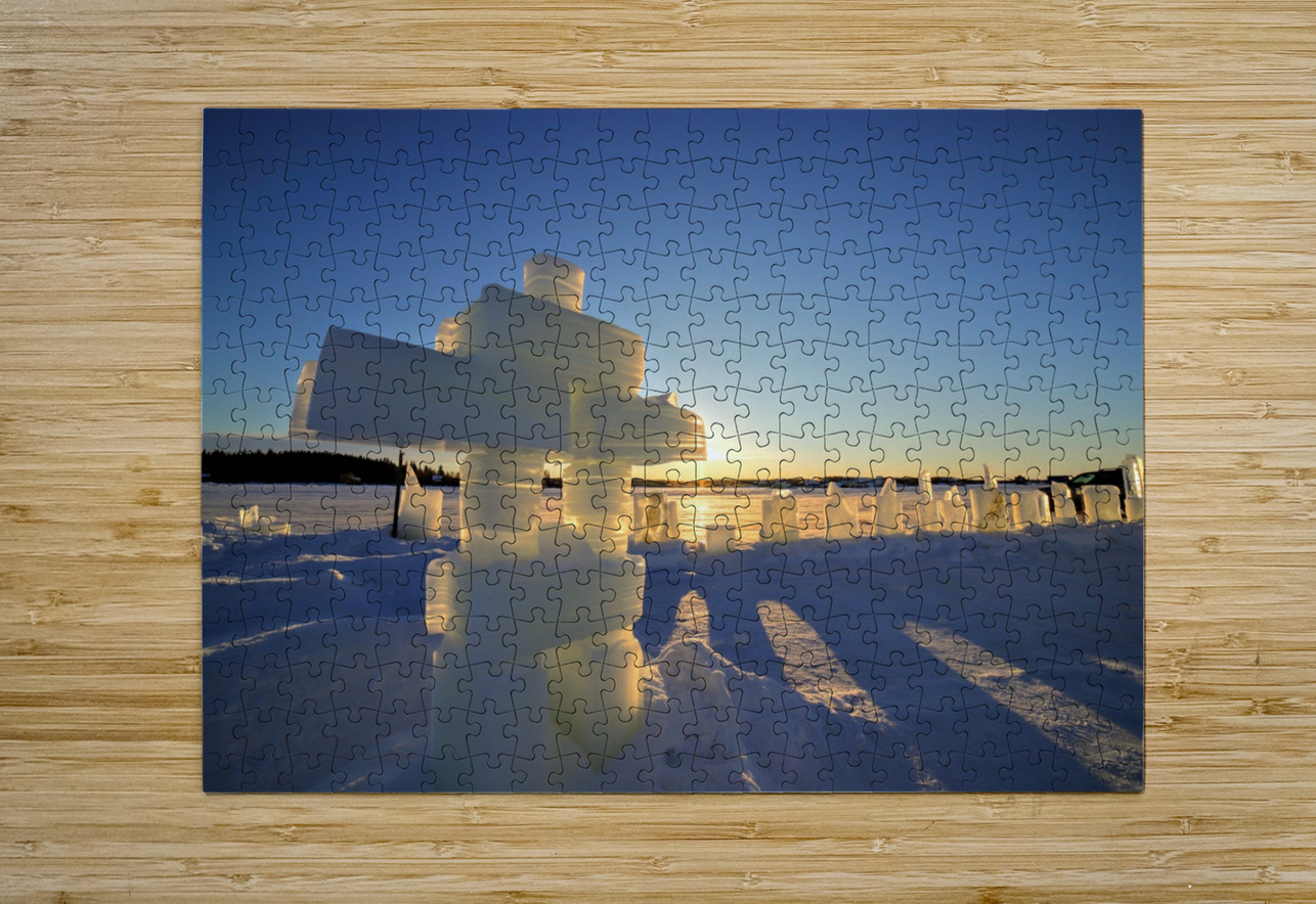 Snowking Winter inukshuk Daniel Pekar Photography Puzzle printing