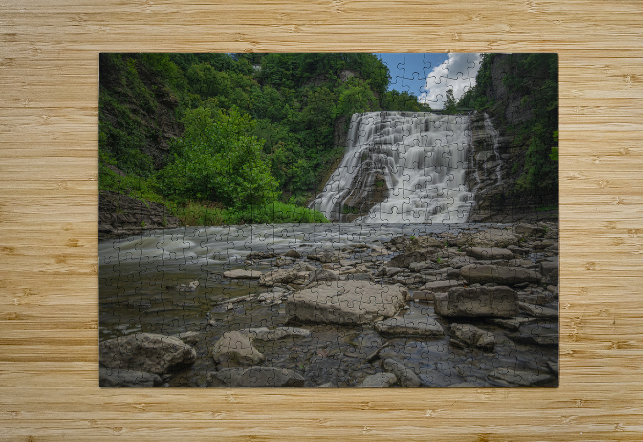 Summer at Ithaca Falls Daniel Pekar Photography Puzzle printing