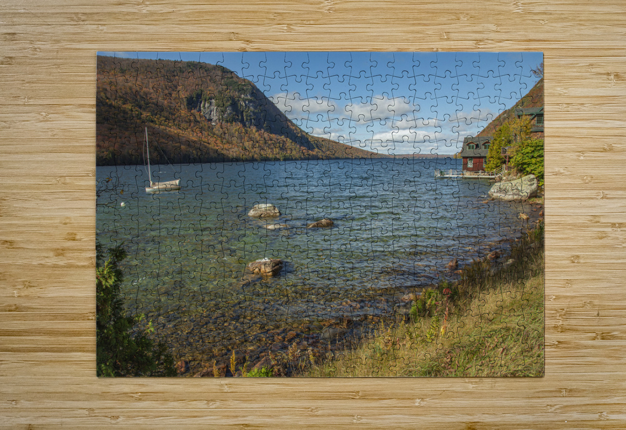 Autumn Galore at Lake Willoughby Daniel Pekar Photography Puzzle printing