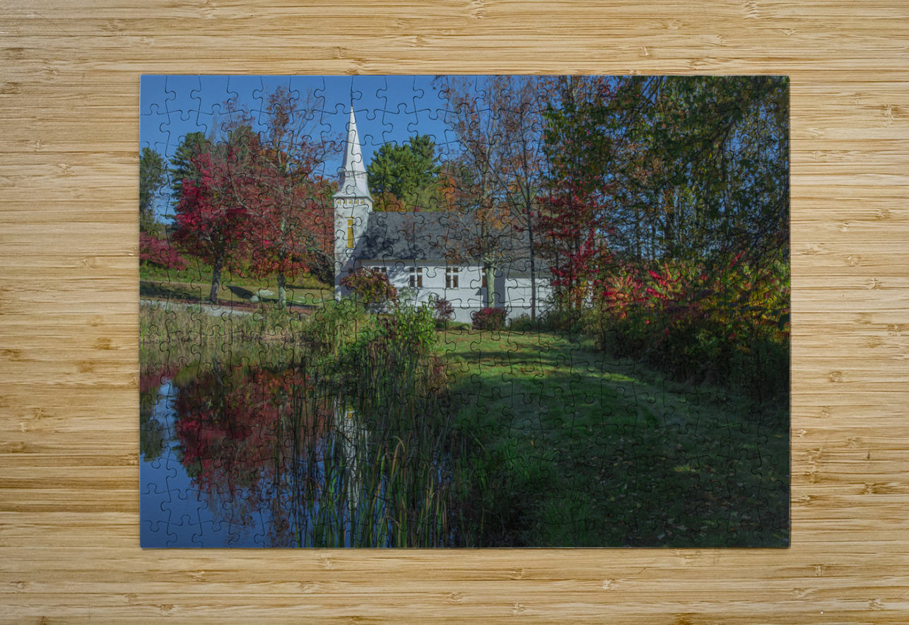 Sugar Hill Chapel Reflections Daniel Pekar Photography Puzzle printing