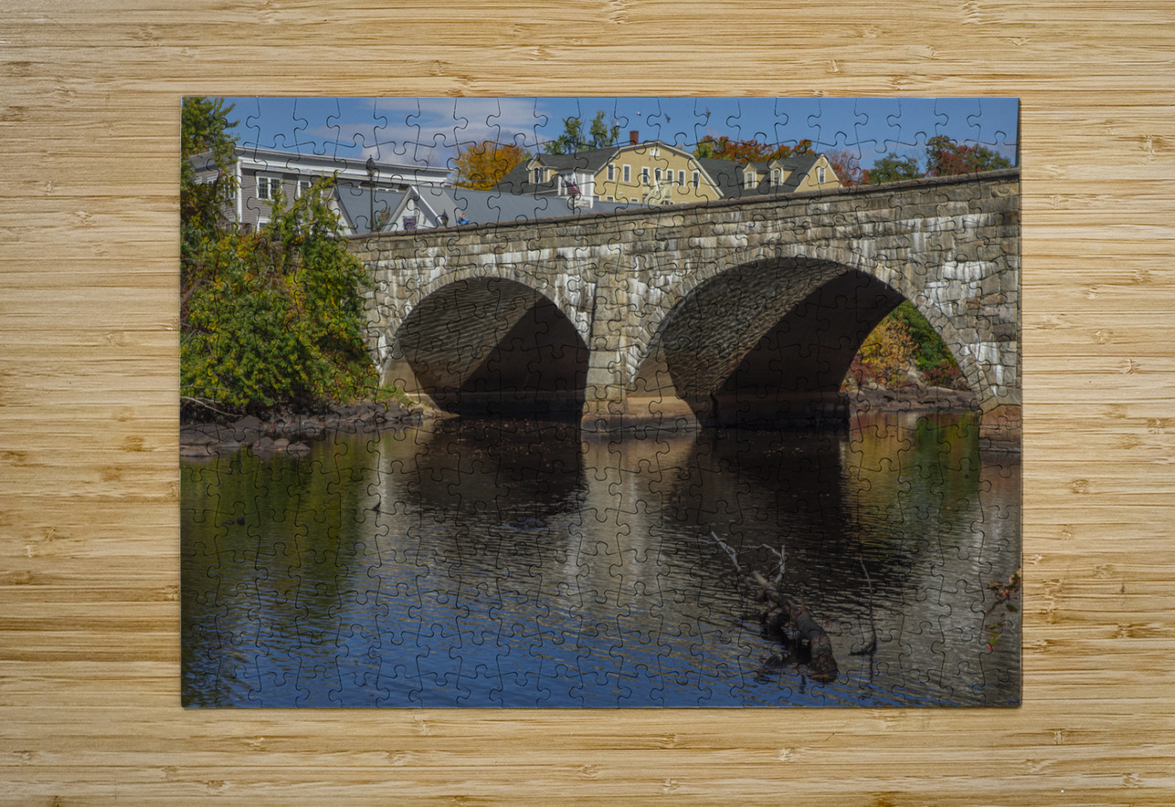 Henniker Stone Bridge in Autumn Daniel Pekar Photography Puzzle printing