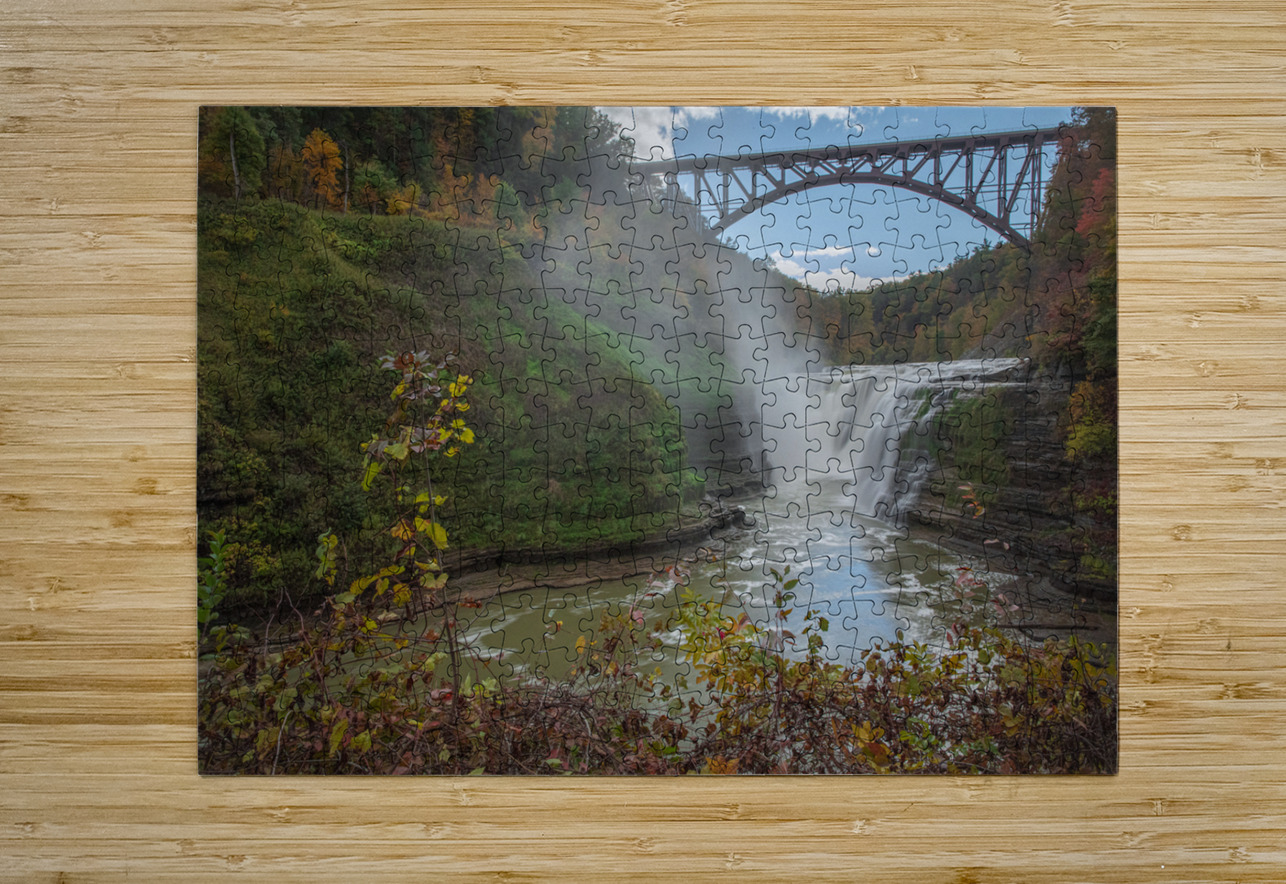 Autumn Wonderland at Upper Falls Daniel Pekar Photography Puzzle printing