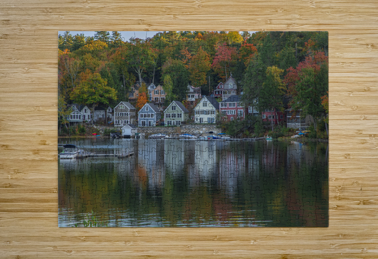 Alton Bay Autumn Reflections  Daniel Pekar Photography Puzzle printing