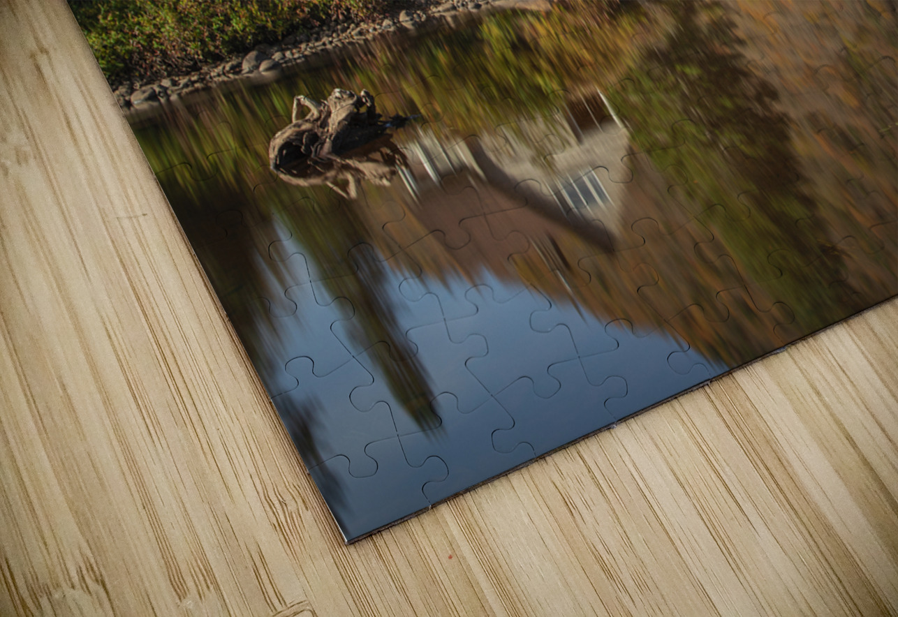 Abandoned Cabin Autumn Reflections Daniel Pekar Photography Puzzle