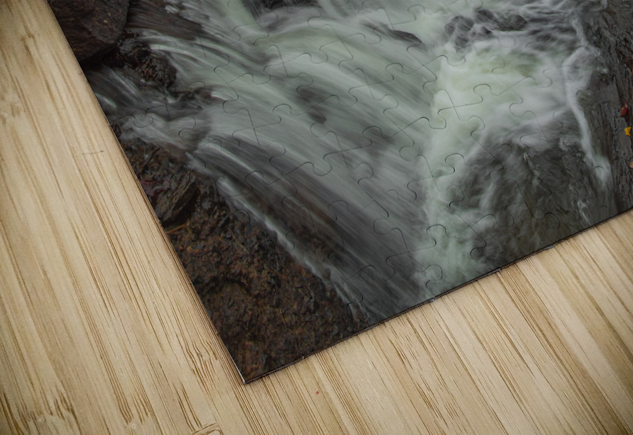 Bath waterfall and covered bridge Daniel Pekar Photography Puzzle
