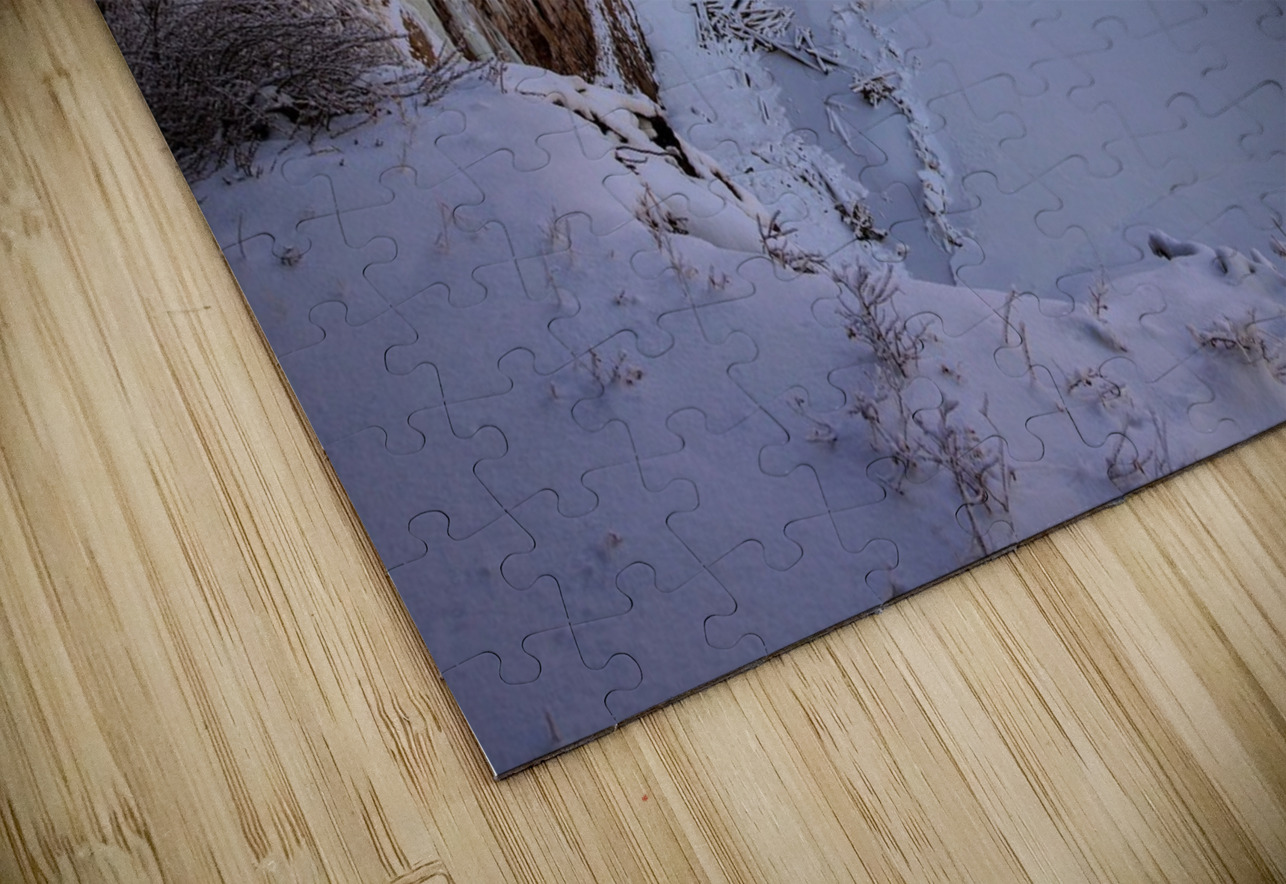 Cotton Candy Winter Gorge Daniel Pekar Photography Puzzle