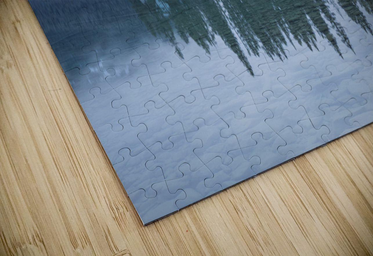 Misty Emerald Lake Chalet reflections Daniel Pekar Photography Puzzle