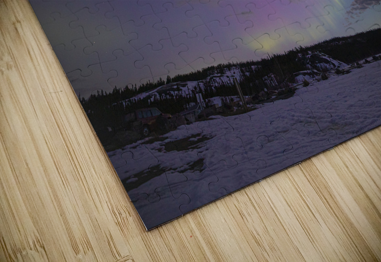 Prelude Lake Winter Aurora Daniel Pekar Photography Puzzle
