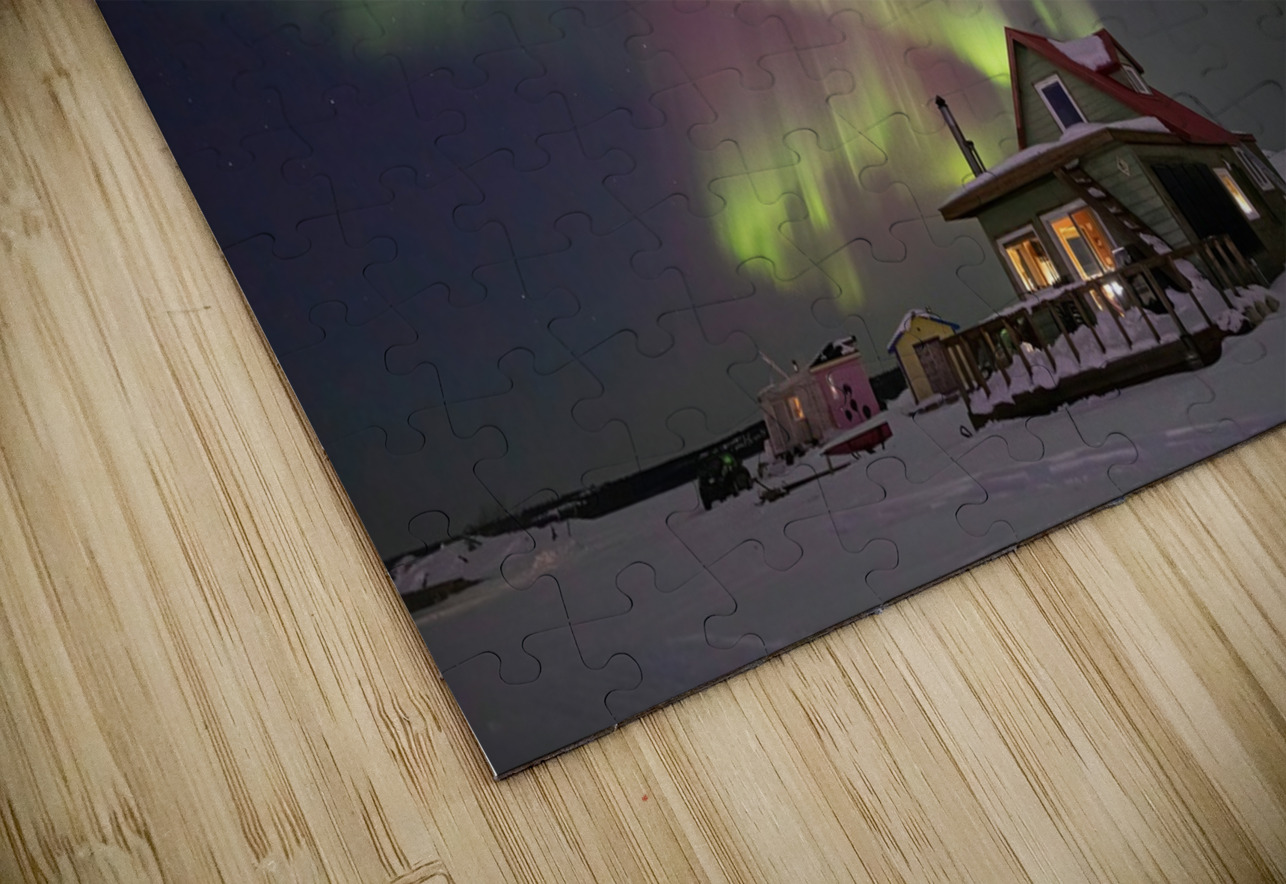 House boat Aurora Swirls Daniel Pekar Photography Puzzle