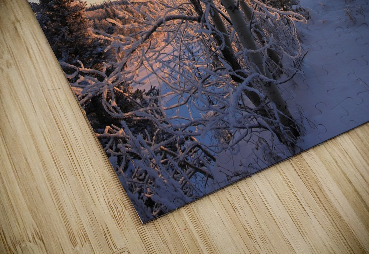 Winter Morning Frost Sunburst Daniel Pekar Photography Puzzle