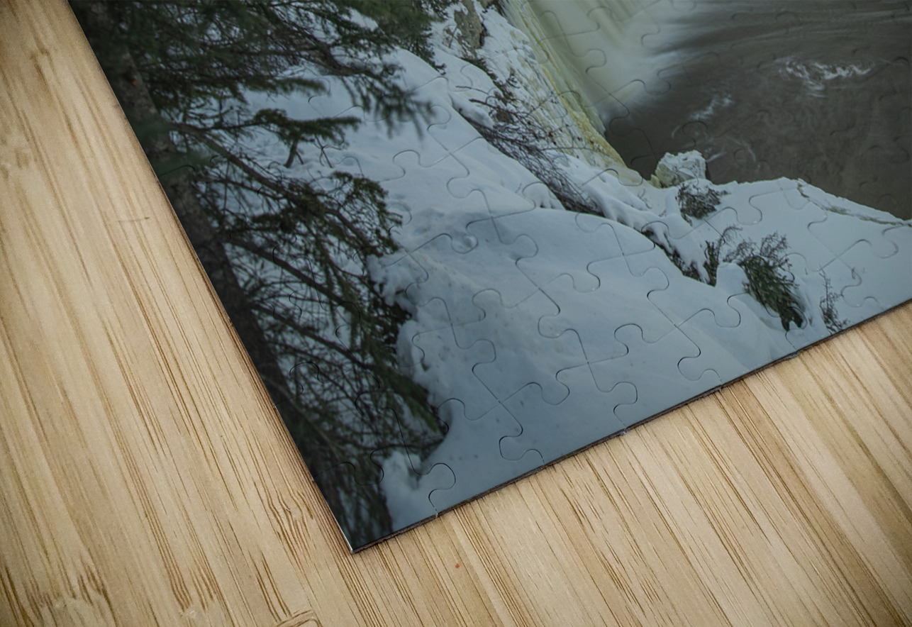 Lady Evelyn falls Winter Thaw Daniel Pekar Photography Puzzle