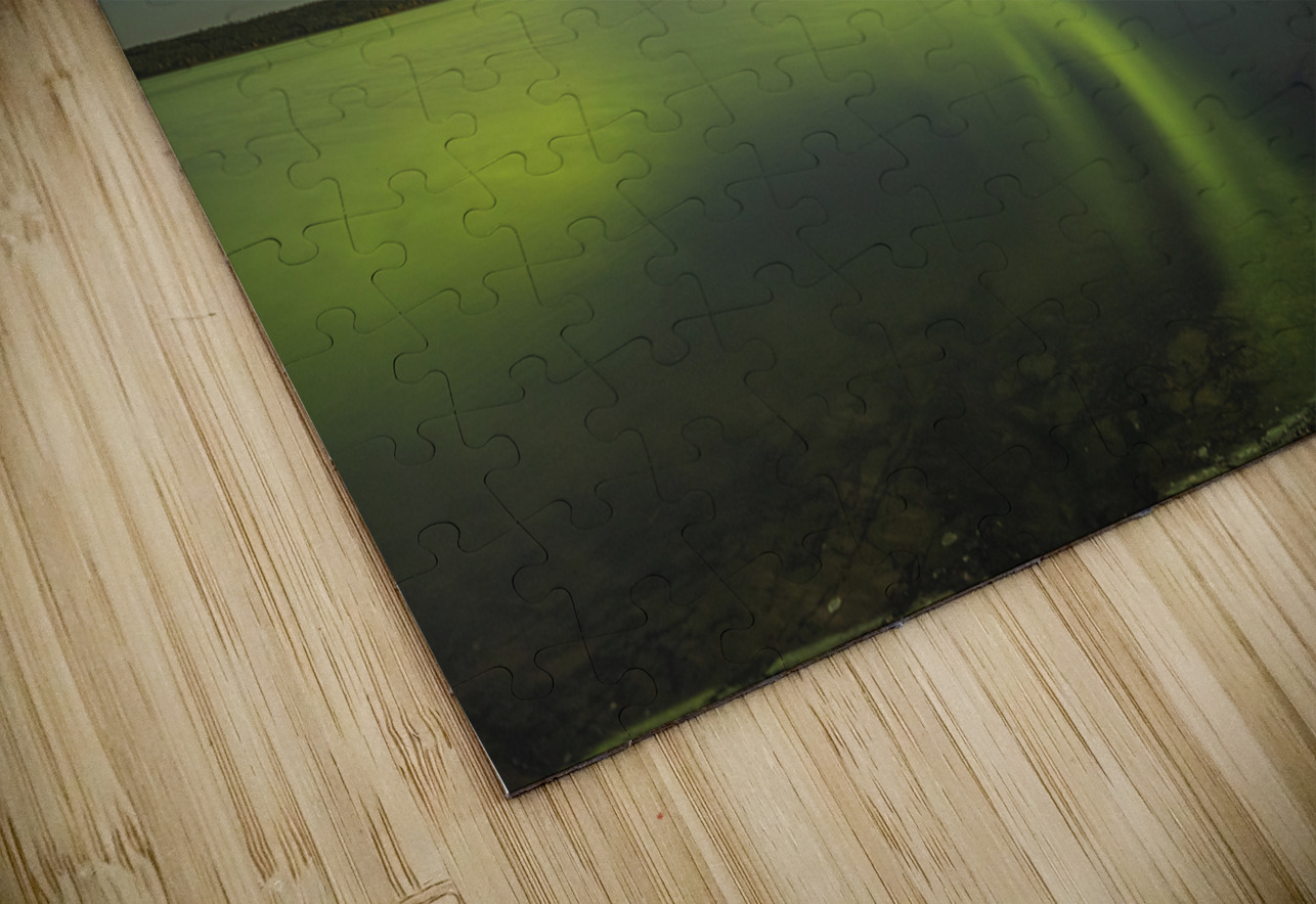 Yellowknife Aurora Reflections Daniel Pekar Photography Puzzle