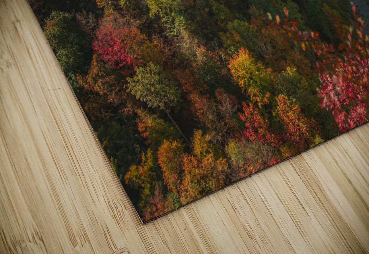 Inspiration Point Overlook Autumn Magic Daniel Pekar Photography Puzzle