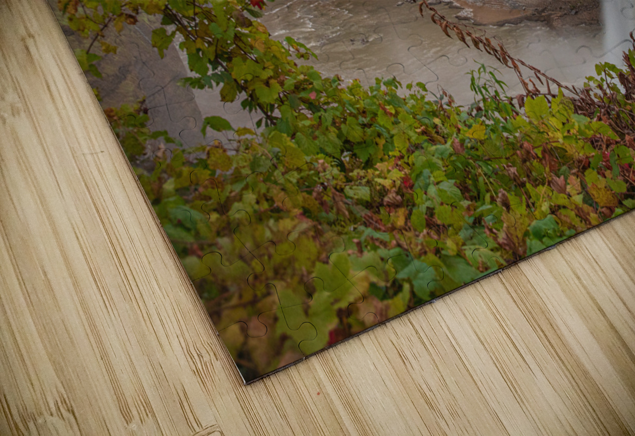 Autumn Splash At Middle Falls Daniel Pekar Photography Puzzle