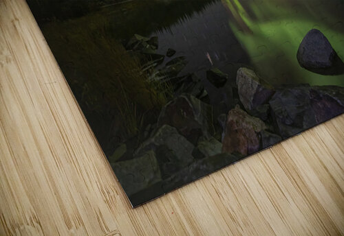 Pontoon Aurora Reflections Daniel Pekar Photography puzzle
