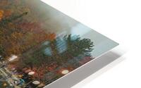 Foggy Autumn lake reflections HD Metal print