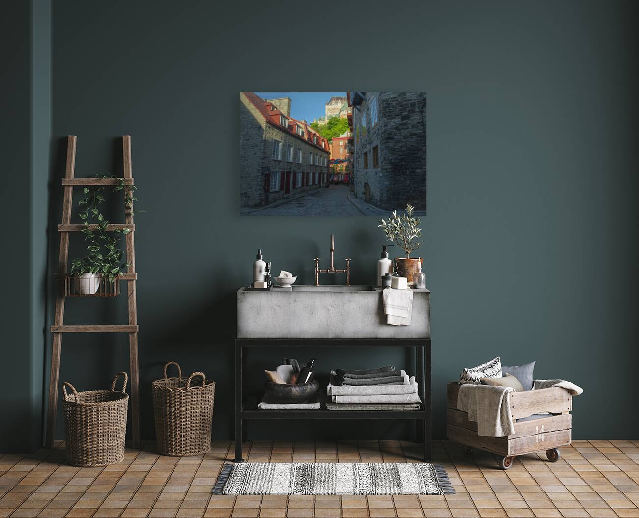 Sunrise at rue du Cul de Sac Reproduction