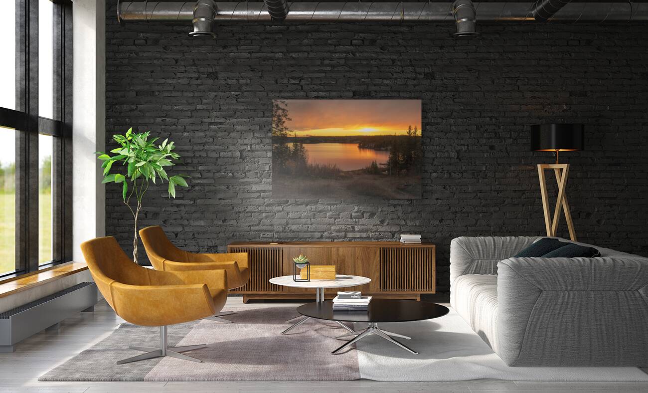 Jackfish Lake Fiery Skies Reproduction