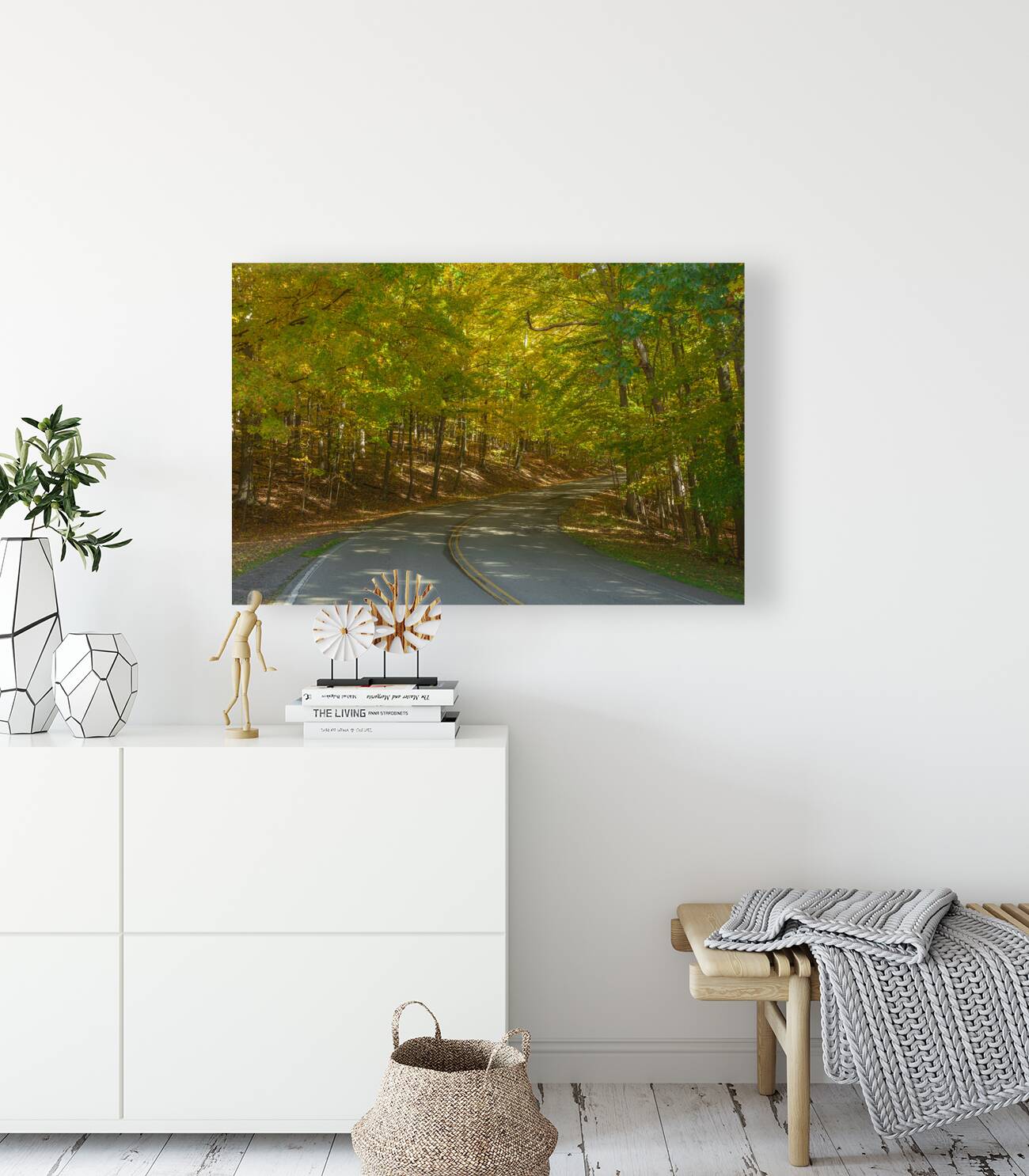 Letchworth Autumn Tree Tunnel Glow Reproduction