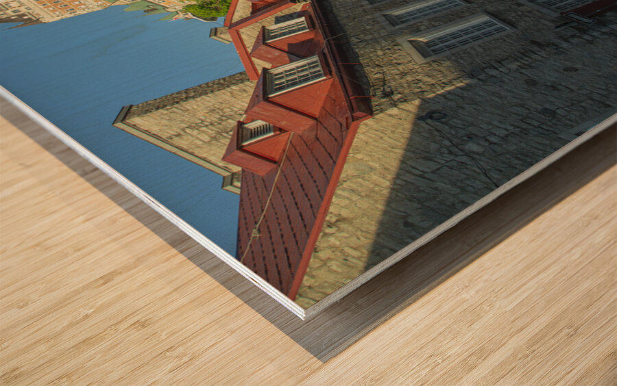 Sunrise at rue du Cul de Sac Wood print